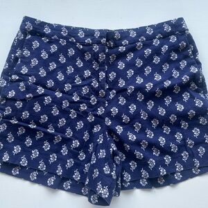 J. Crew Factory Blue Floral Women's Shorts